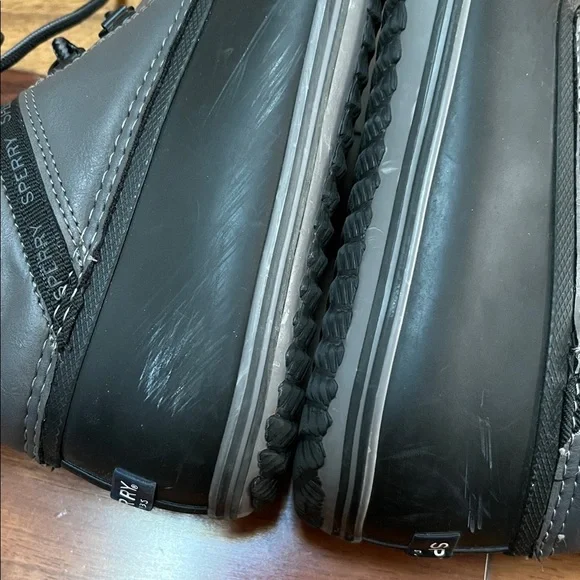 Sperry Bowline Storm Boot Black gray Unisex EU 38 US 6M - Picture 6 of 11